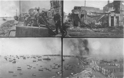 Post cards from the aftermath of the fire
