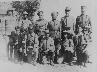 Soldiers of the Allies at Salonika in 1916