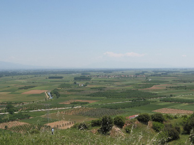 The wide, flat expanse of the Struma Valley