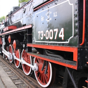 The atmospheric steam locomotive museum at Brest - click to enlarge The atmospheric steam locomotive museum at Brest