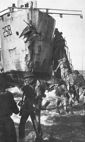 The First British Troops Land in Sicily - click to enlarge The First British Troops Land in Sicily