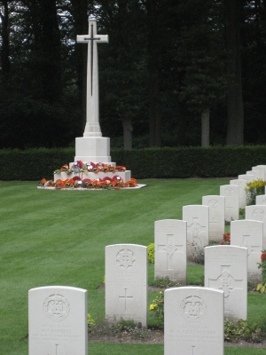 The poignant Airborne Cemetery at Oosterbeek today - click to enlarge The poignant Airborne Cemetery at Oosterbeek today