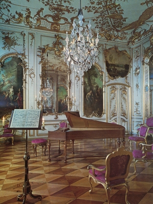 The Music Room, Sanssouci Palace - click to enlarge The Music Room, Sanssouci Palace