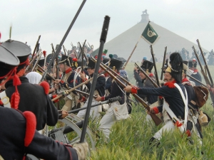 Waterloo Reenactment - click to enlarge Waterloo Reenactment