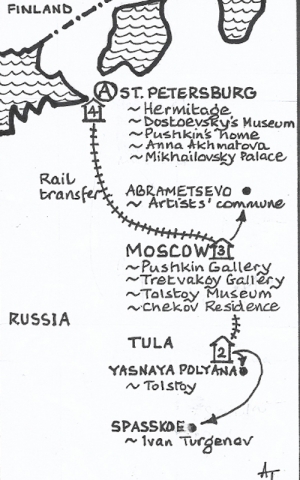 Route Map - click to enlarge Route Map