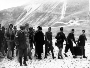 Mussolini rescued from prison by German troops - click to enlarge Mussolini rescued from prison by German troops