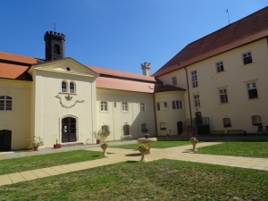 Sokolnitz Castle Courtyard - click to enlarge Sokolnitz Castle Courtyard