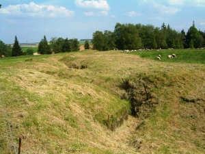 German front line, Beaumont Hamel - click to enlarge German front line, Beaumont Hamel