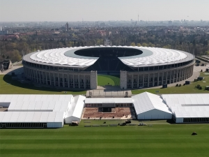 Olympic Stadium from the Bell Tower of Berlin - click to enlarge Olympic Stadium from the Bell Tower of Berlin