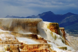 Mammoth Hot Springs - click to enlarge Mammoth Hot Springs