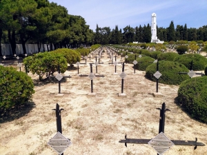 French Cemetery, Helles - click to enlarge French Cemetery, Helles