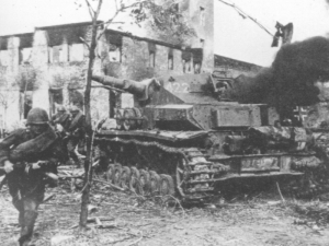 German Mk IV tank in Stalingrad