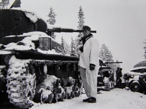 Captured Soviet tanks explored on the Raate road - click to enlarge Captured Soviet tanks explored on the Raate road