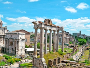 The Roman Forum - click to enlarge The Roman Forum