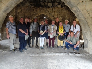 Group in Azrac Castle - click to enlarge Group in Azrac Castle