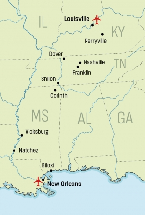 The American Civil War: Western Theater - click to enlarge The American Civil War: Western Theater
