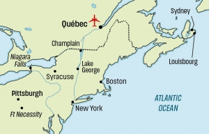The French and Indian Wars - click to enlarge The French and Indian Wars