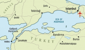 The Gallipoli Campaign - click to enlarge The Gallipoli Campaign