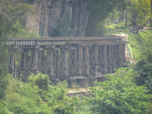 Kanchanaburi train to Hellfire Pass - click to enlarge Kanchanaburi train to Hellfire Pass