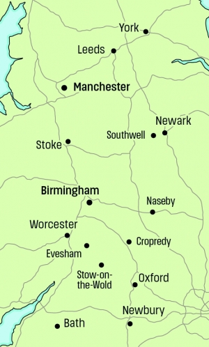 The English Civil Wars - click to enlarge The English Civil Wars