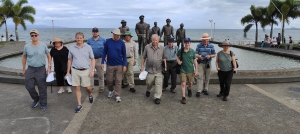 Coming ashore at Leyte Beach with MacArthur