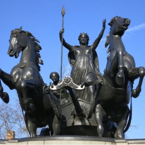 Boudica Statue by Thames in London
