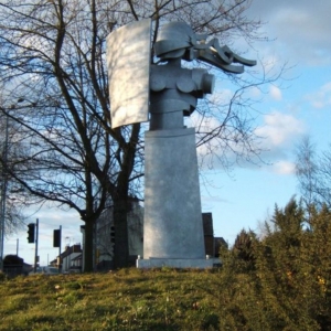 Contemporary monument to Boudicca in Colchester