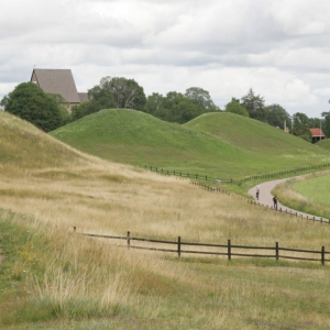 Gamla Uppsala Burial Mounds - click to enlarge Gamla Uppsala Burial Mounds